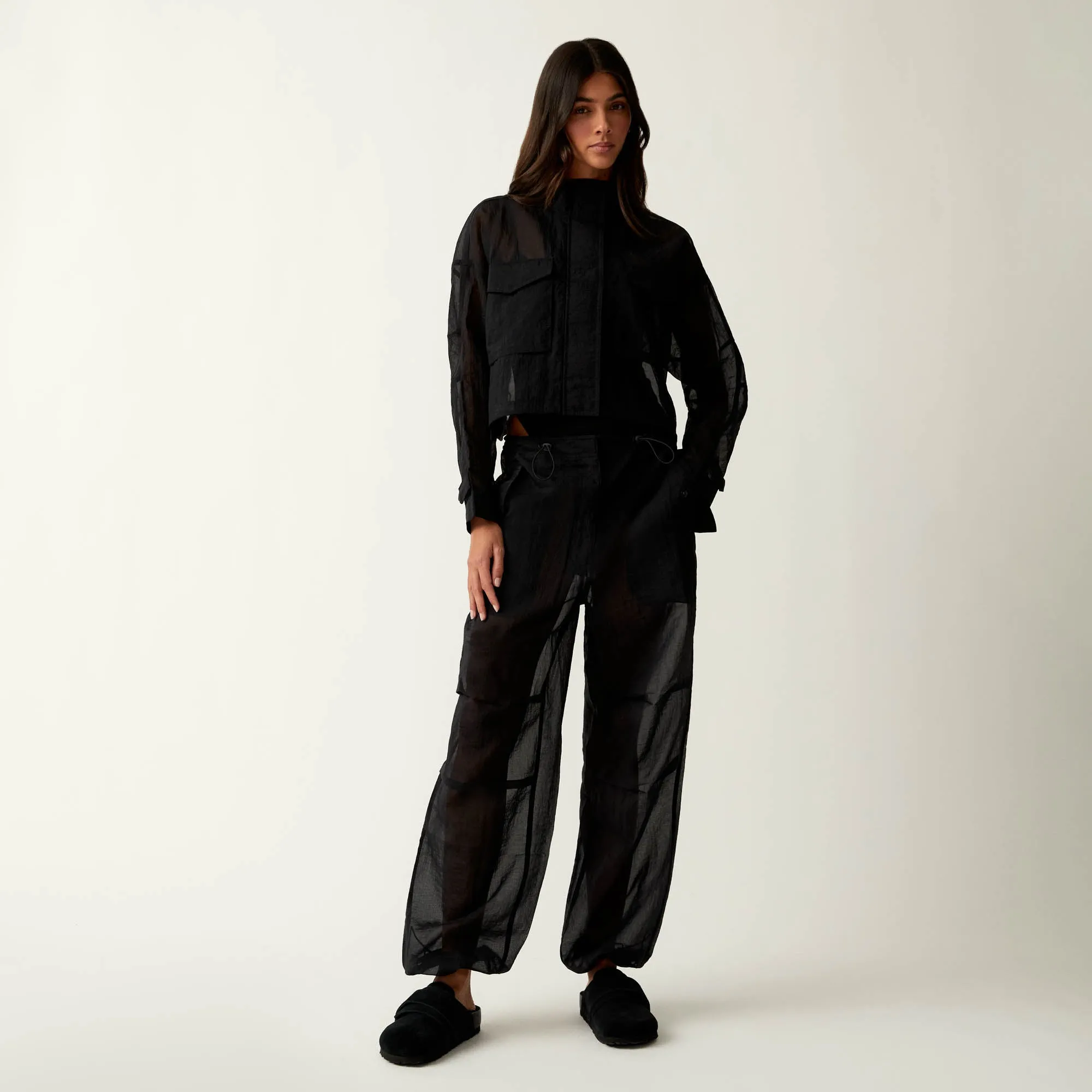 Kith Women Shiloh Cropped Surplus Jacket - Black sold by Kith product image thumbnail 2