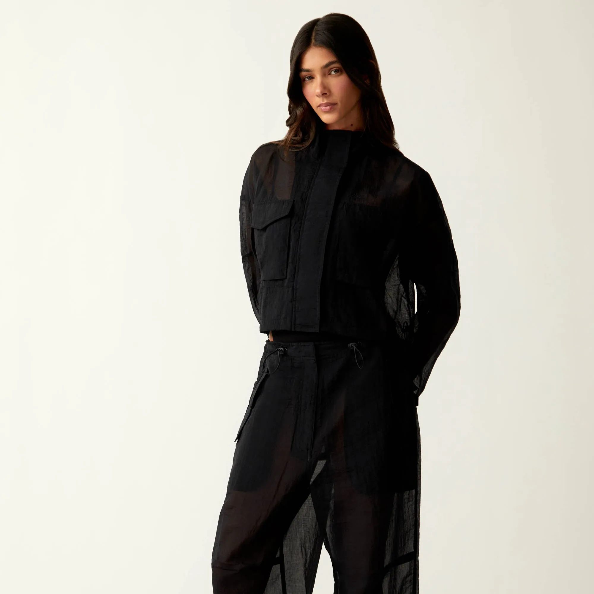 Kith Women Shiloh Cropped Surplus Jacket - Black sold by Kith product image thumbnail 3