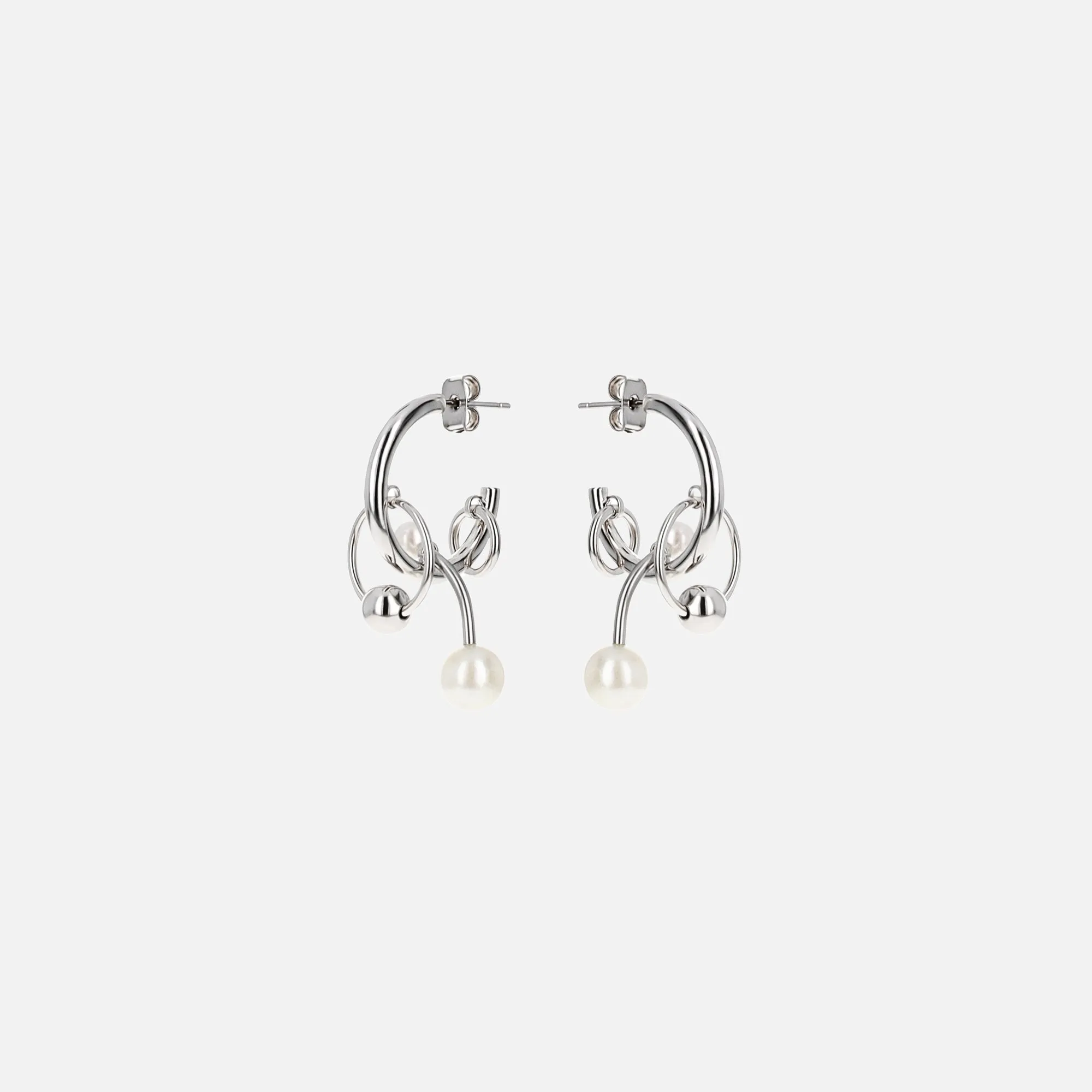 Justine Clenquet Chase Earrings - Palladium sold by Kith product image thumbnail 2