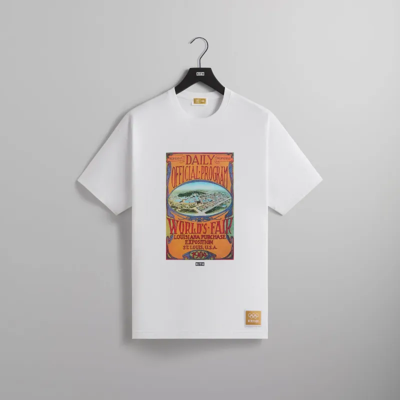 Kith for Olympics Heritage St. Louis 1904 Vintage Tee - White sold by Kith