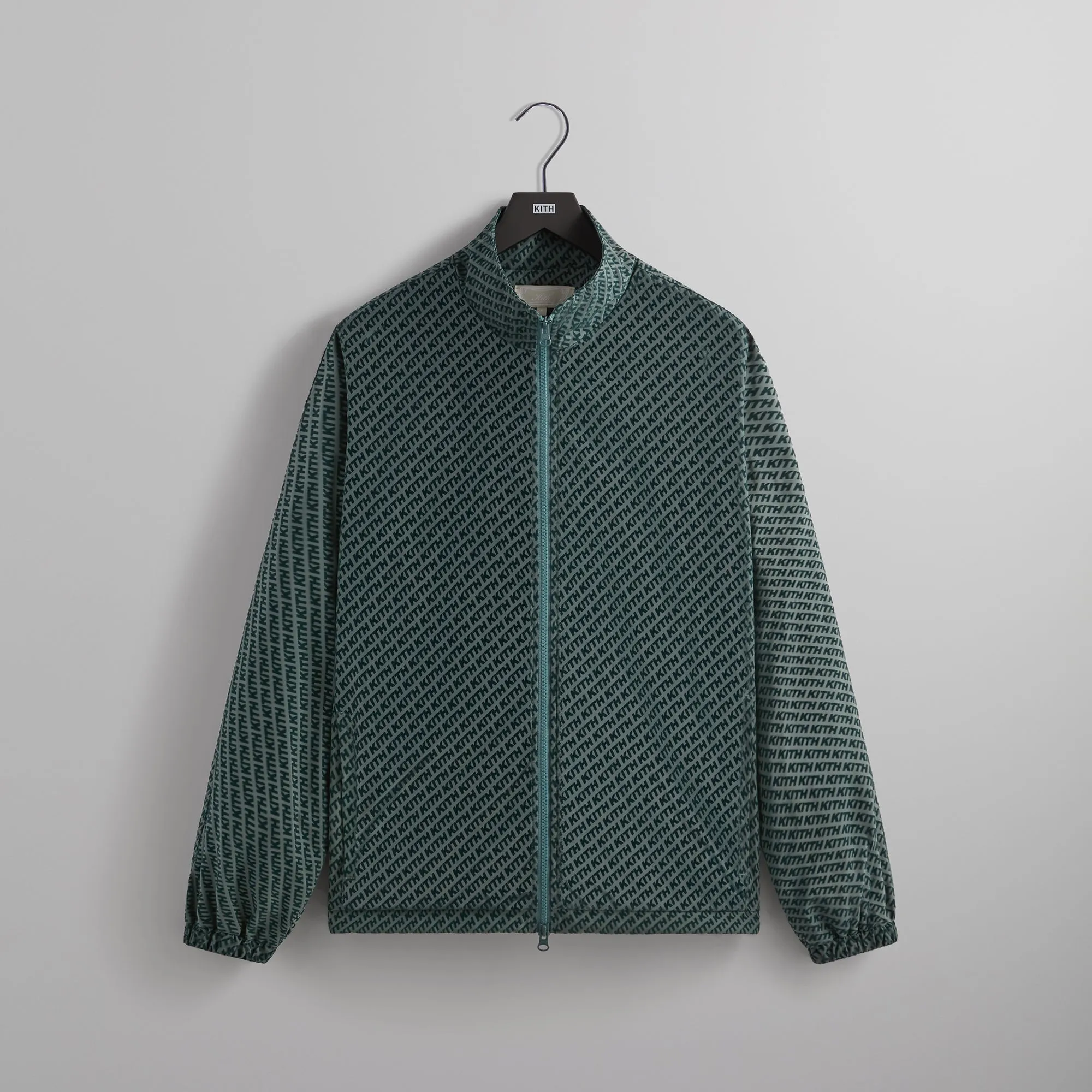 Kith Flocked Italic Monogram Davis Jacket - Court sold by Kith