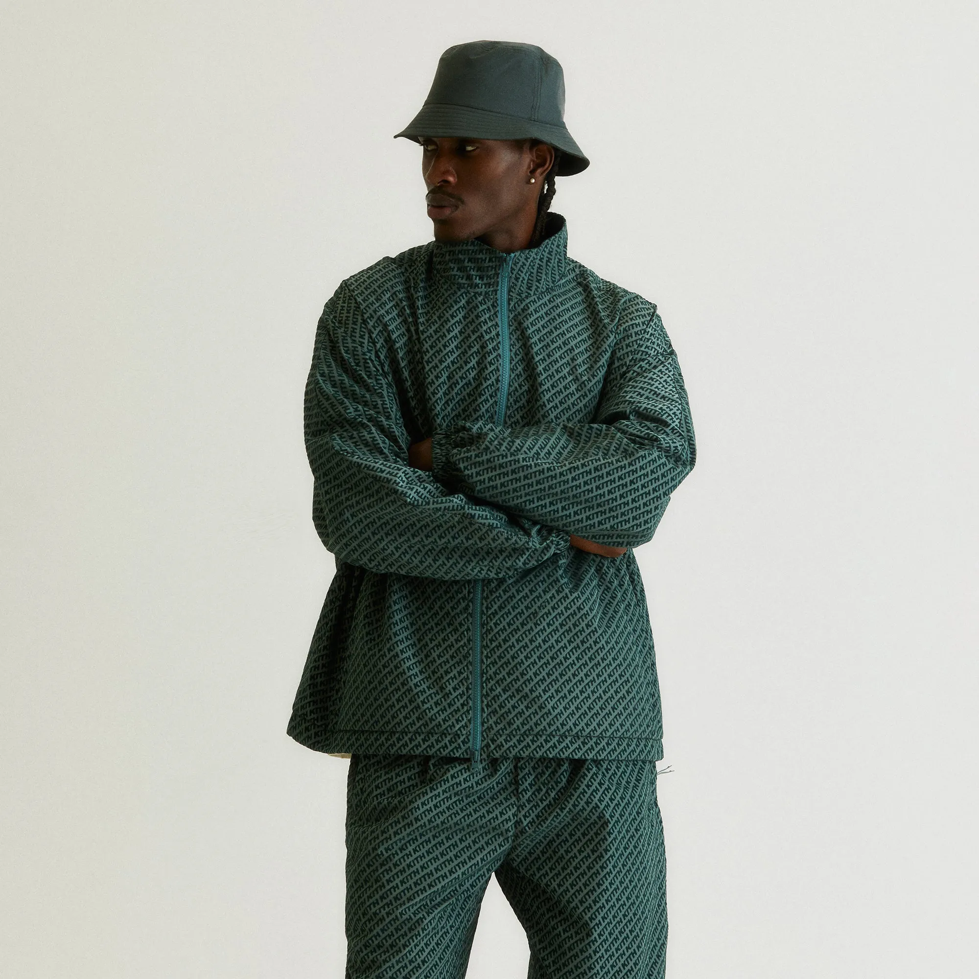 Kith Flocked Italic Monogram Davis Jacket - Court sold by Kith product image thumbnail 2