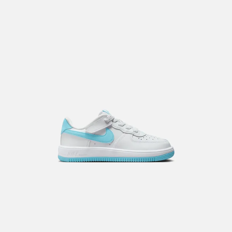 Nike Force 1 Low Easyon - White / Aquarius Blue sold by Kith