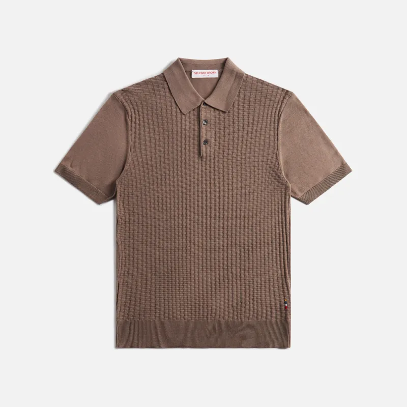 Orlebar Brown Burnham Tile Cotton Silk - Light Plum Wine sold by Kith