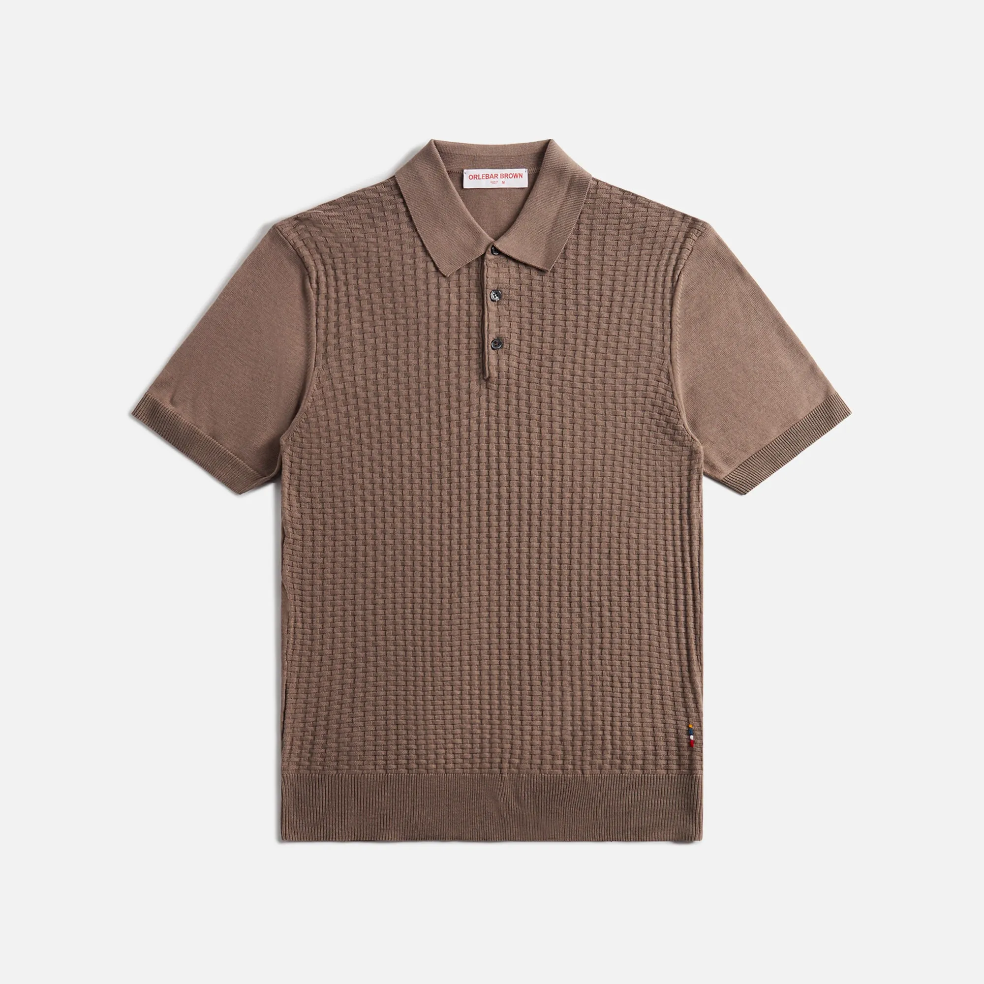 Orlebar Brown Burnham Tile Cotton Silk - Light Plum Wine sold by Kith