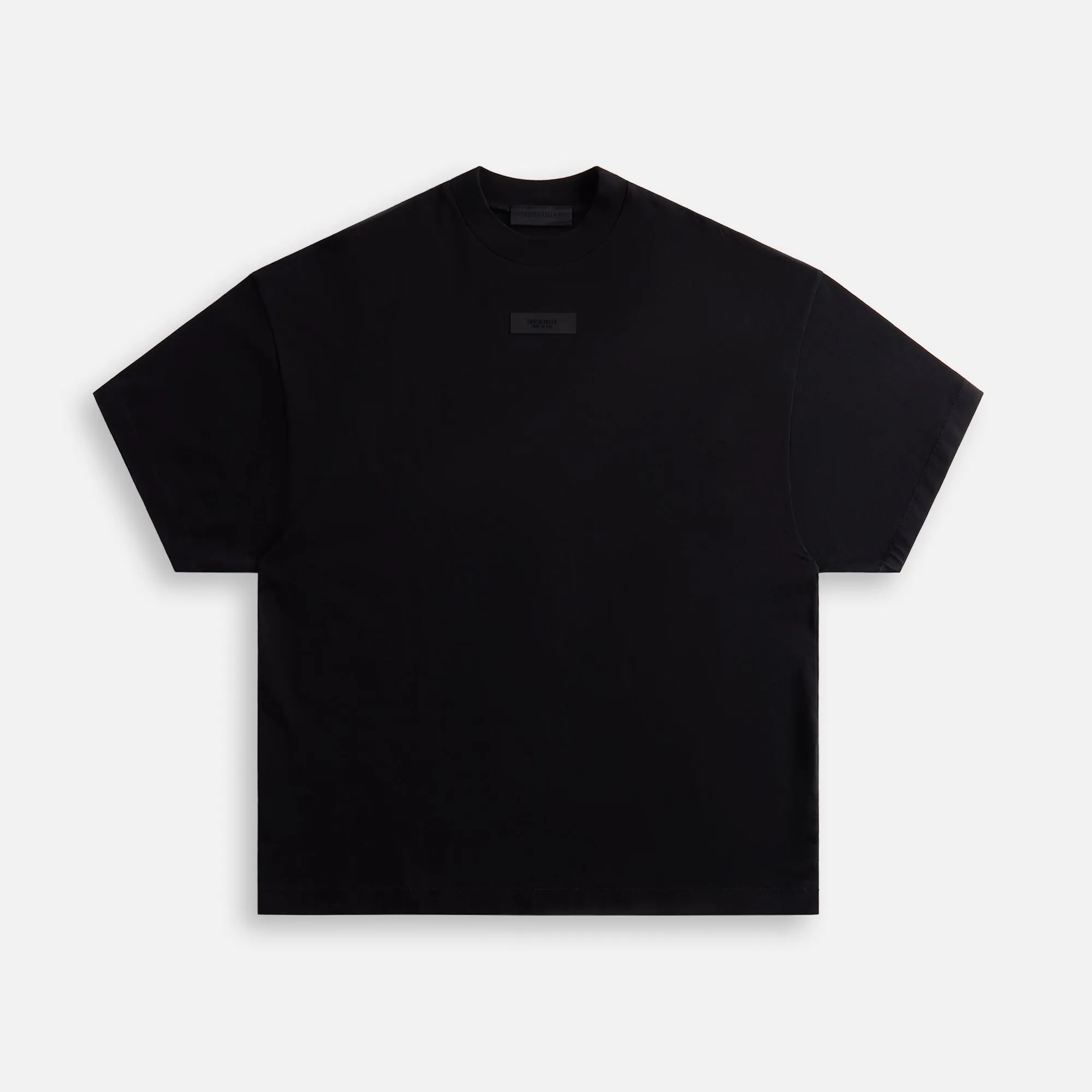 Essentials Crewneck Tee - Jet Black sold by Kith