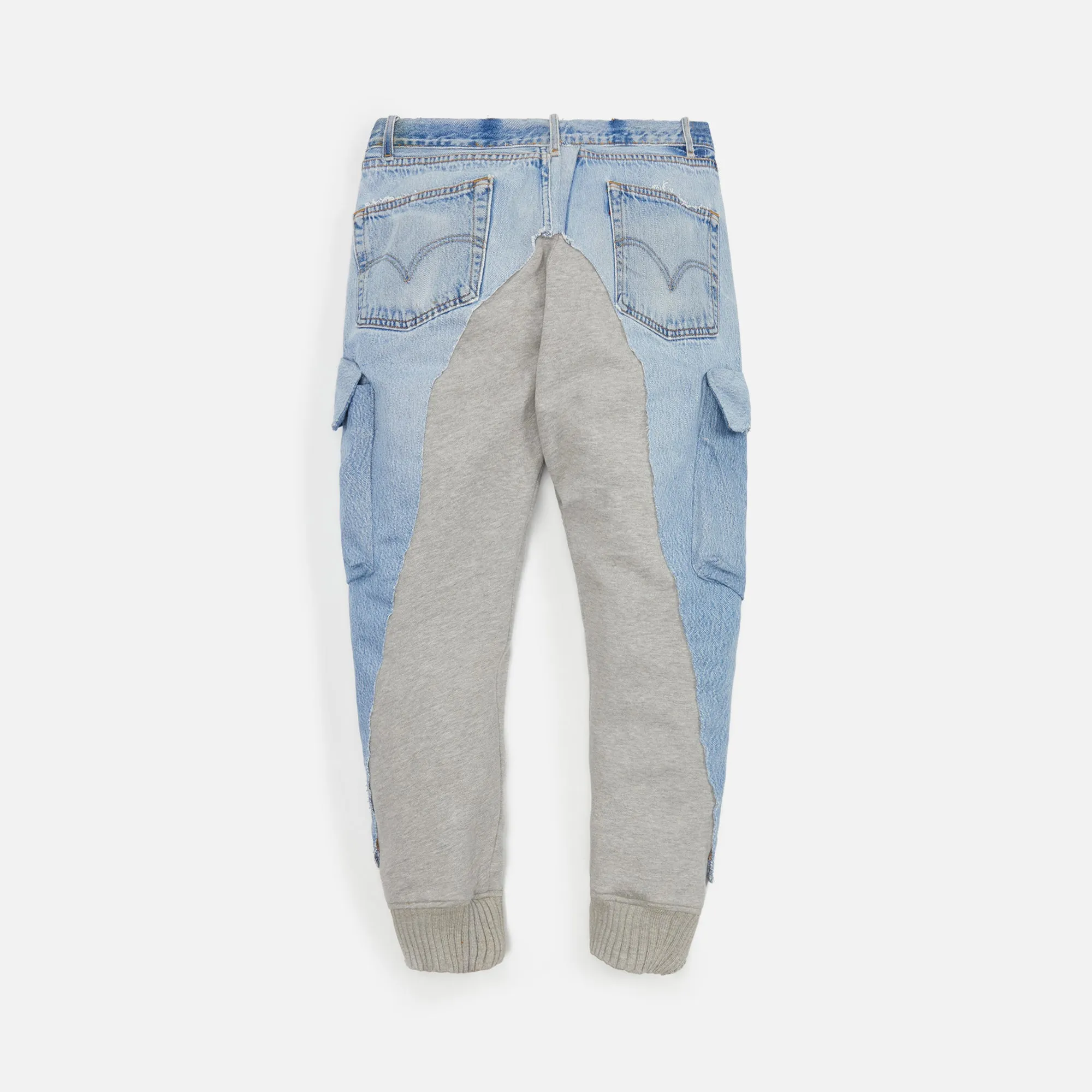 Greg Lauren Denim 50/50 Cargo Lounge Pant - Blue sold by Kith product image thumbnail 2