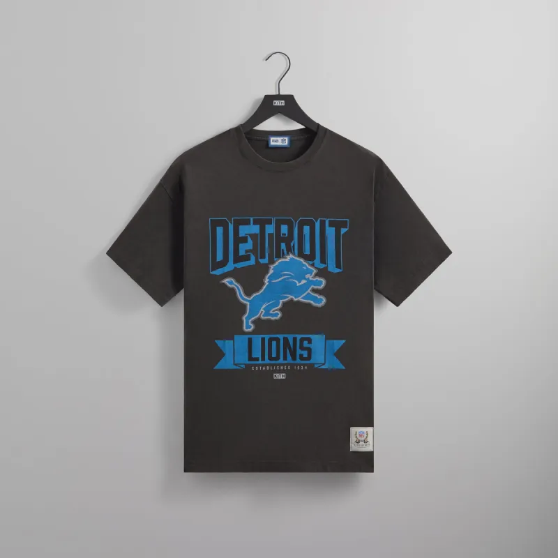 Kith for the NFL: Lions Vintage Tee - Black sold by Kith