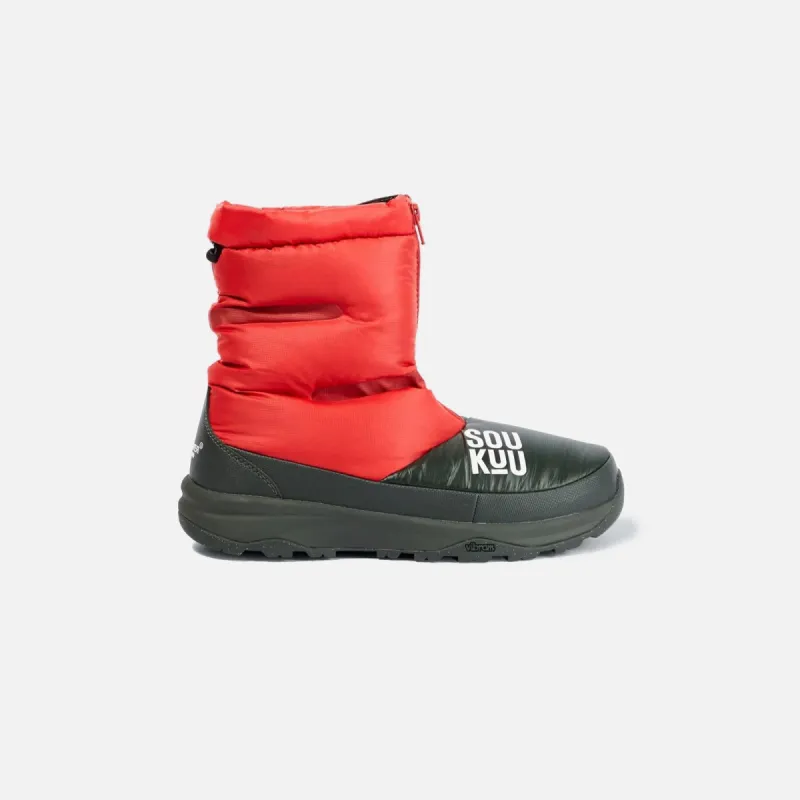 The North Face x Project U Down Bootie - High Risk Red / Dark Cedar sold by Kith