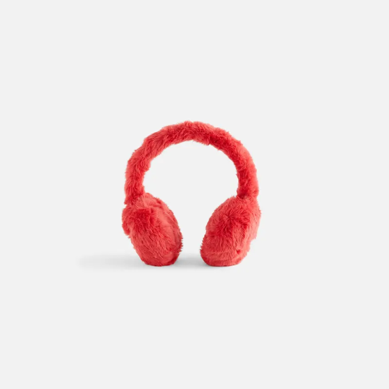 Kith Women Faux Shearling Earmuffs - Cinnabar sold by Kith