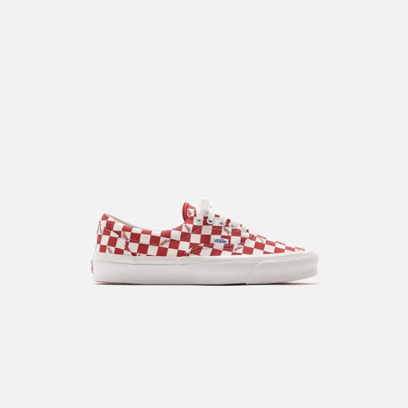 Vans UA OG Era LX - Checkerboard / Racing red sold by Kith