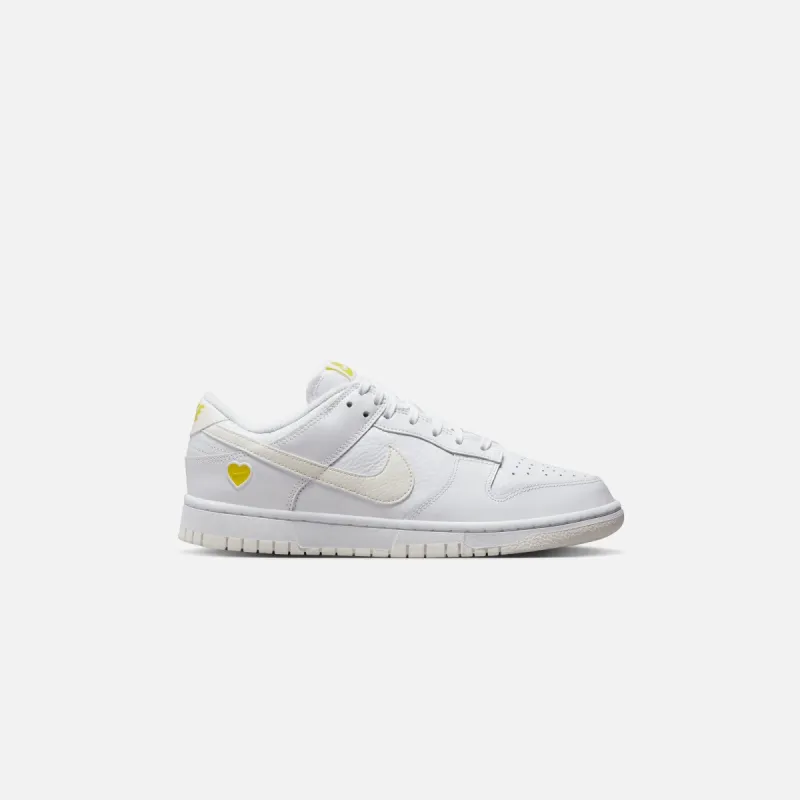 Nike WMNS Dunk Low Valentine's Day - White / Sail / Opti Yellow sold by Kith