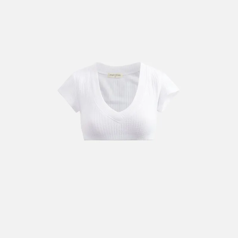 Staple & Hue Tully Top - White sold by Kith