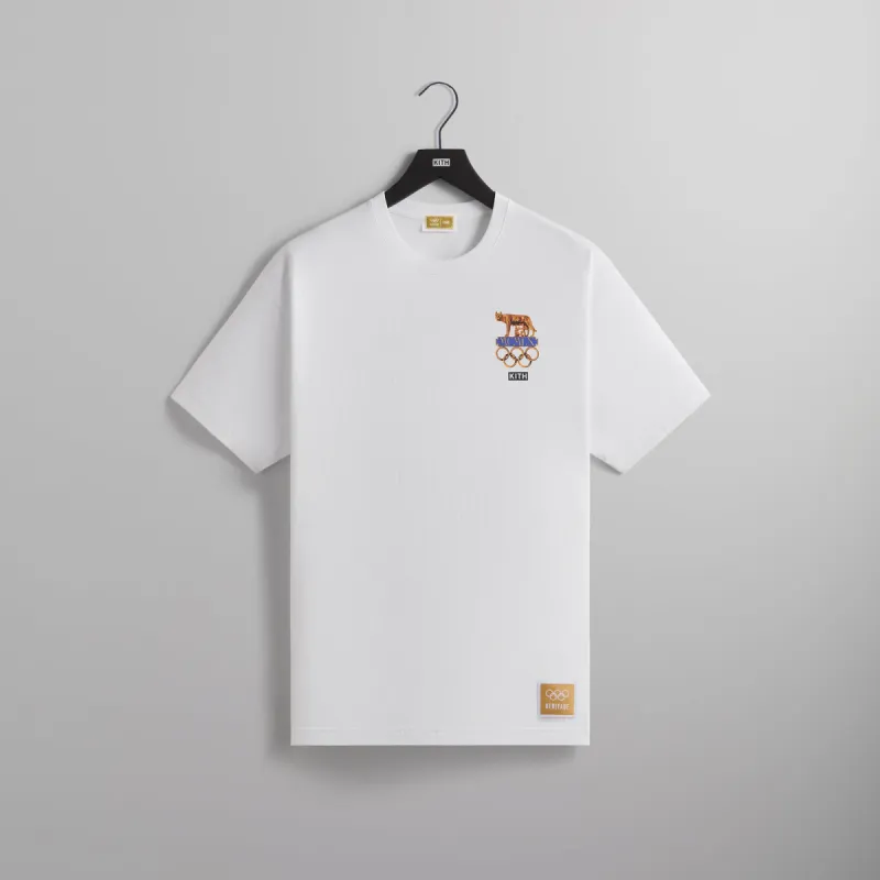 Kith for Olympics Heritage Rome 1960 Vintage Tee - White sold by Kith