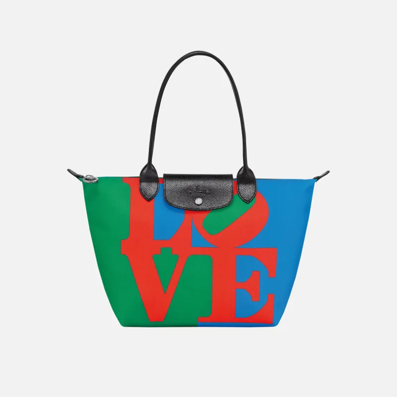 Longchamp x Robert Indiana Tote Bag - Red sold by Kith