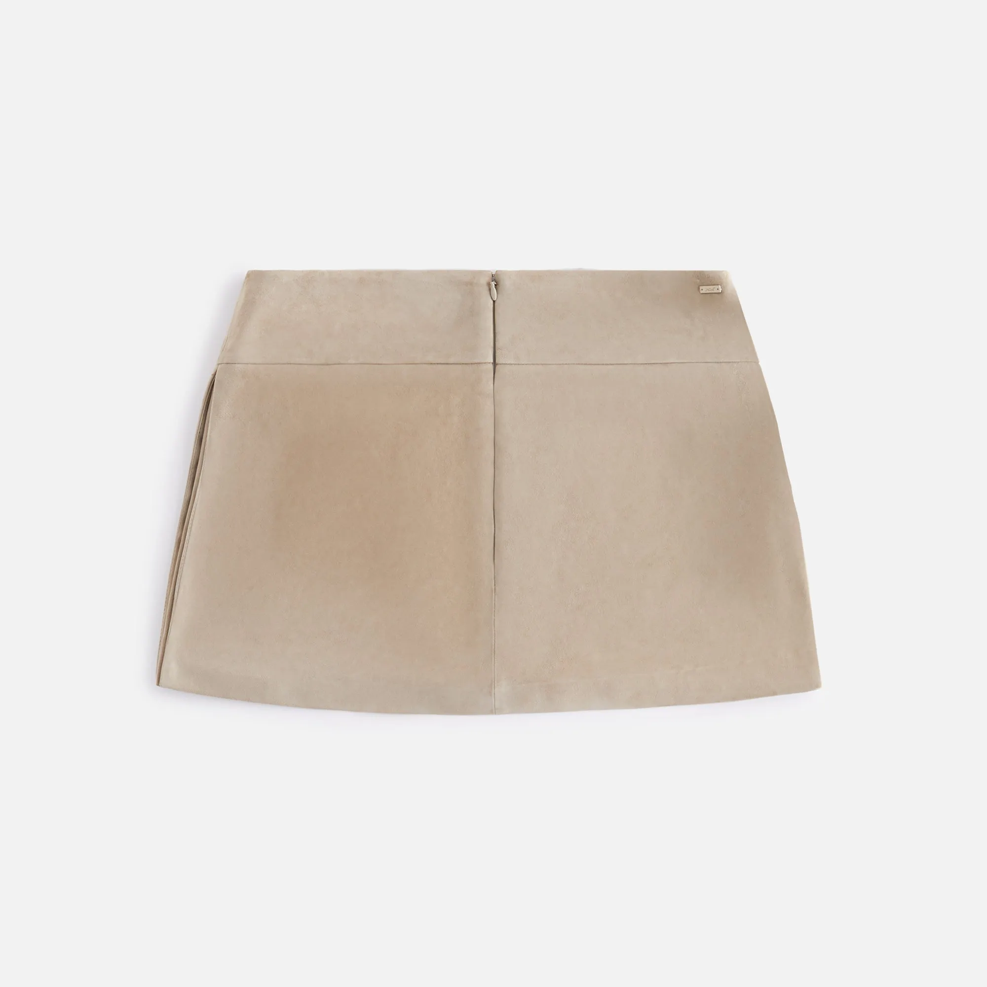 Kith Women Alba Suede Box Pleat Mini Skirt - Arch sold by Kith product image thumbnail 5