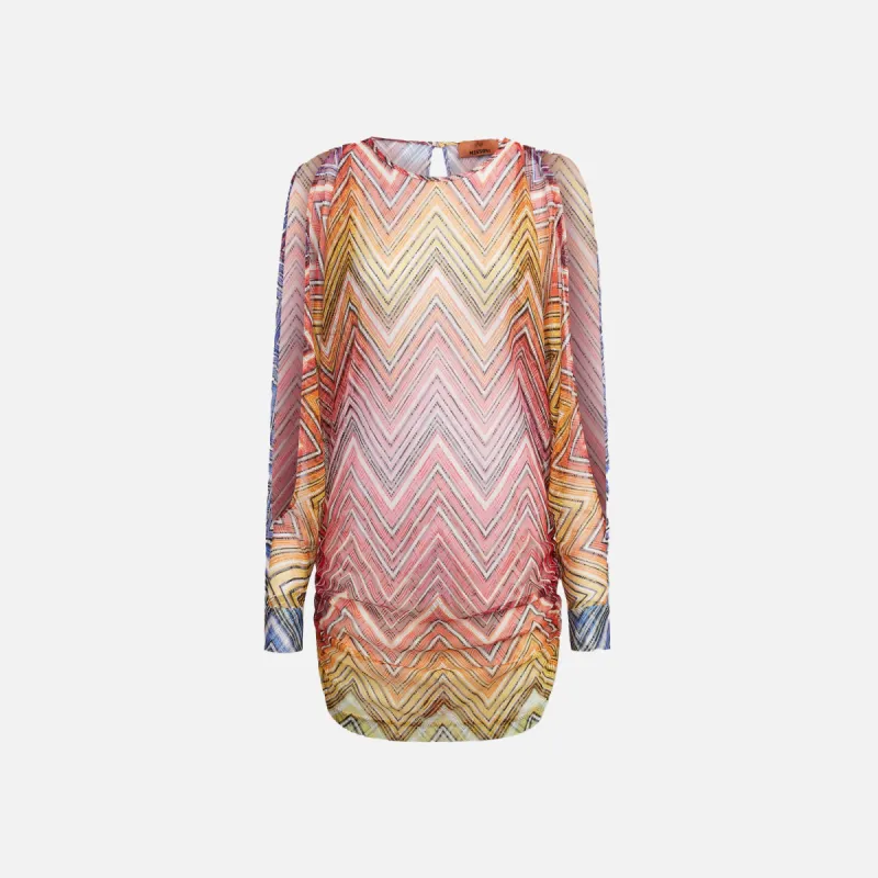 Missoni Short Coverup Dress - Multicolor Chevron sold by Kith
