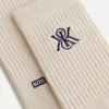 Kith Women Crest Cotton Socks - Muslin sold by Kith