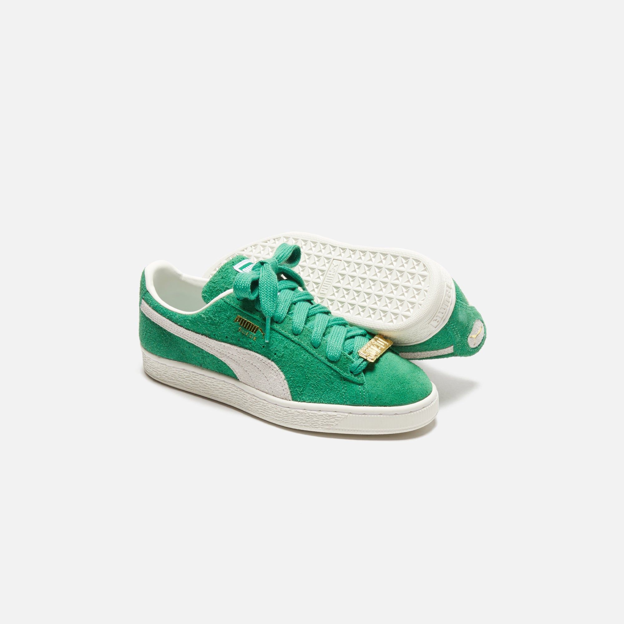 Puma Suede Fat Lace - Archive Green / Warm White sold by Kith product image thumbnail 7