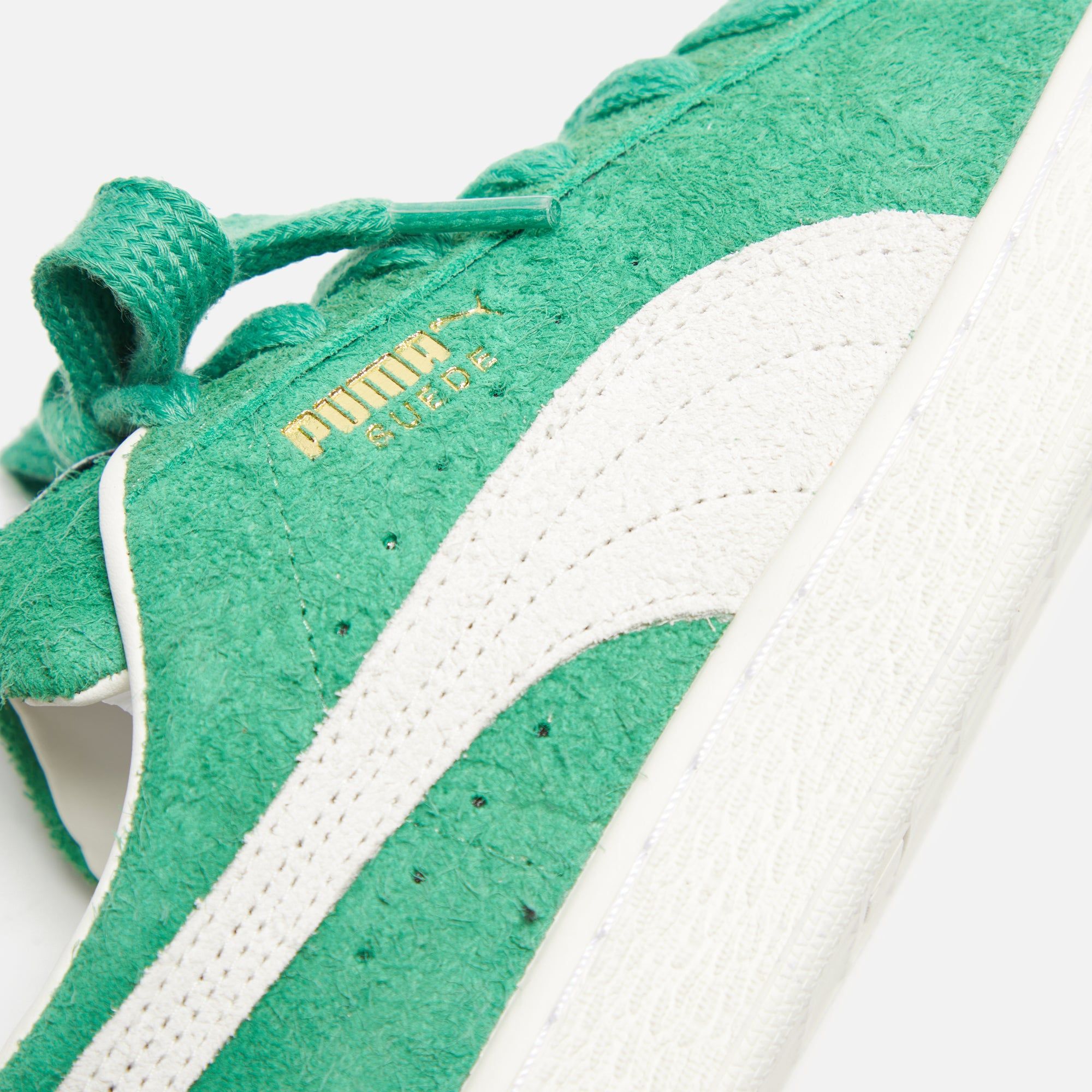 Puma Suede Fat Lace - Archive Green / Warm White sold by Kith product image thumbnail 6