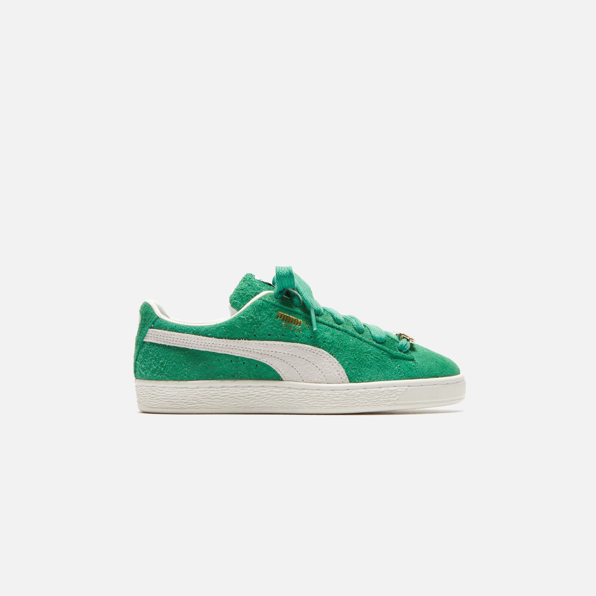 Puma Suede Fat Lace - Archive Green / Warm White sold by Kith