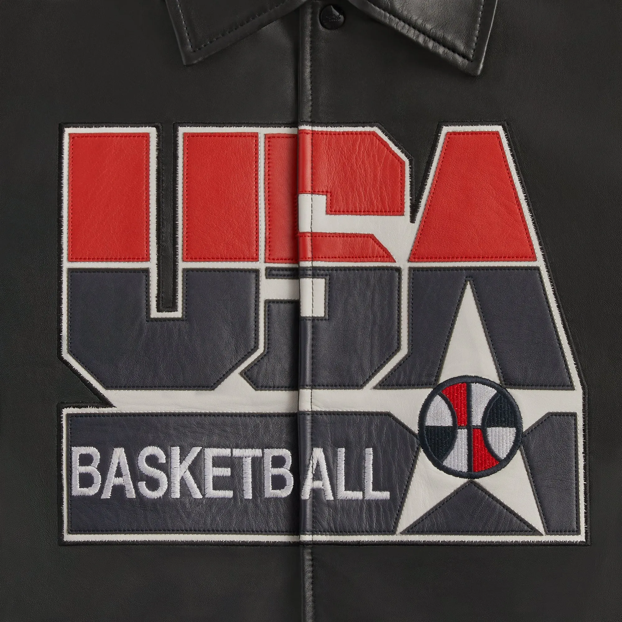 Kith for USA Basketball Leather Jacket - Black PH sold by Kith product image thumbnail 3