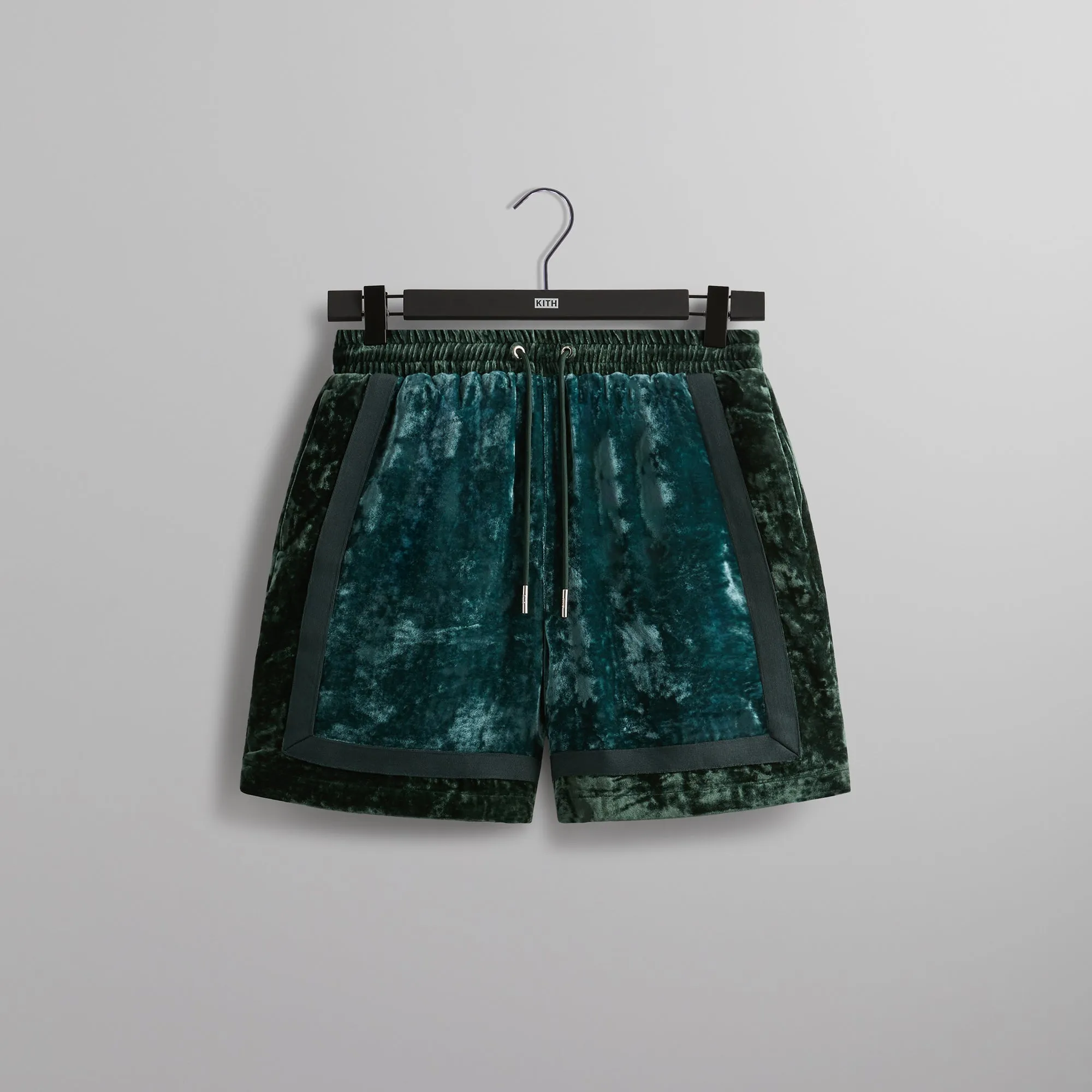 &Kin Crushed Velvet Keon Short - Algae sold by Kith