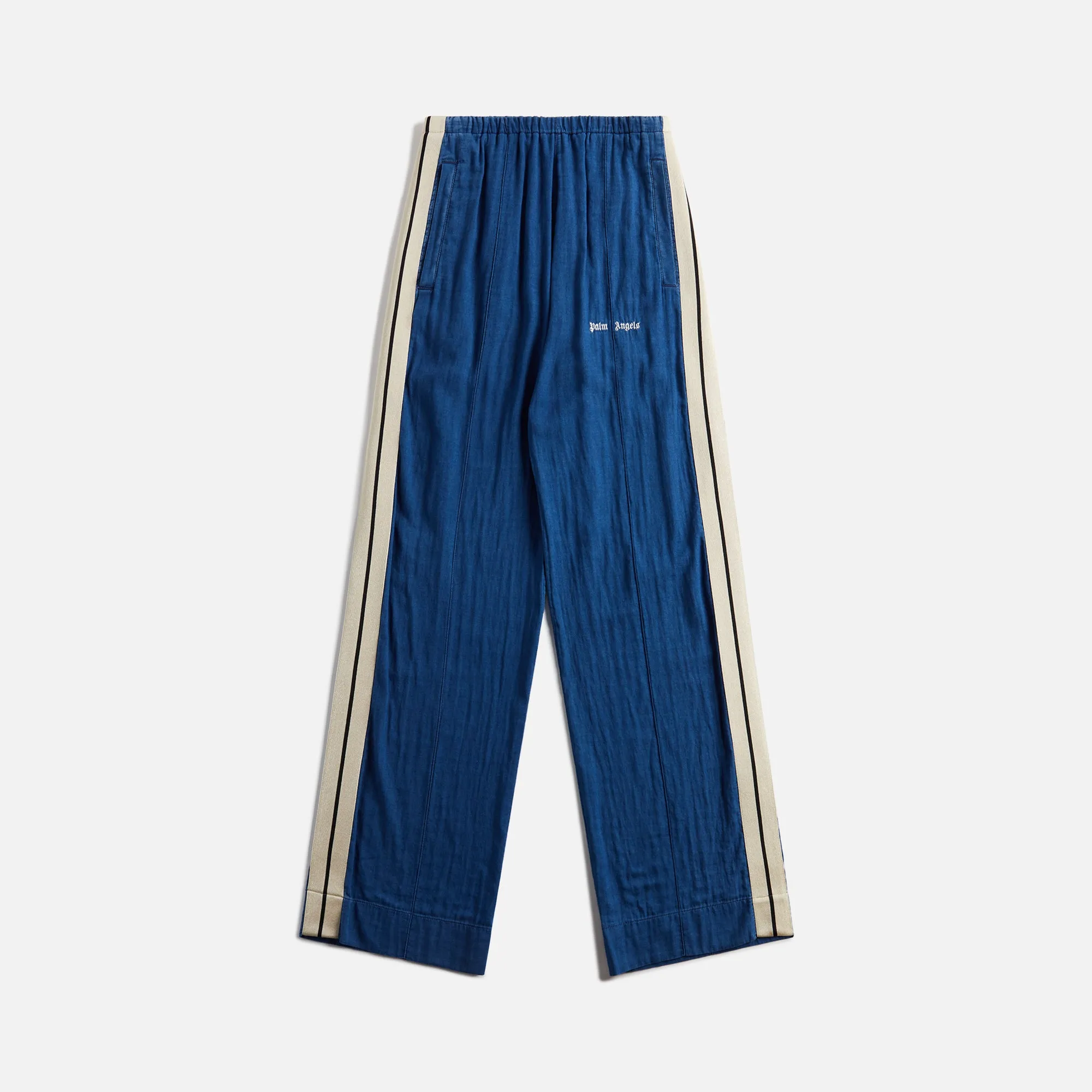 Palm Angels Chambray Track Pant - Indigo / Off-White sold by Kith