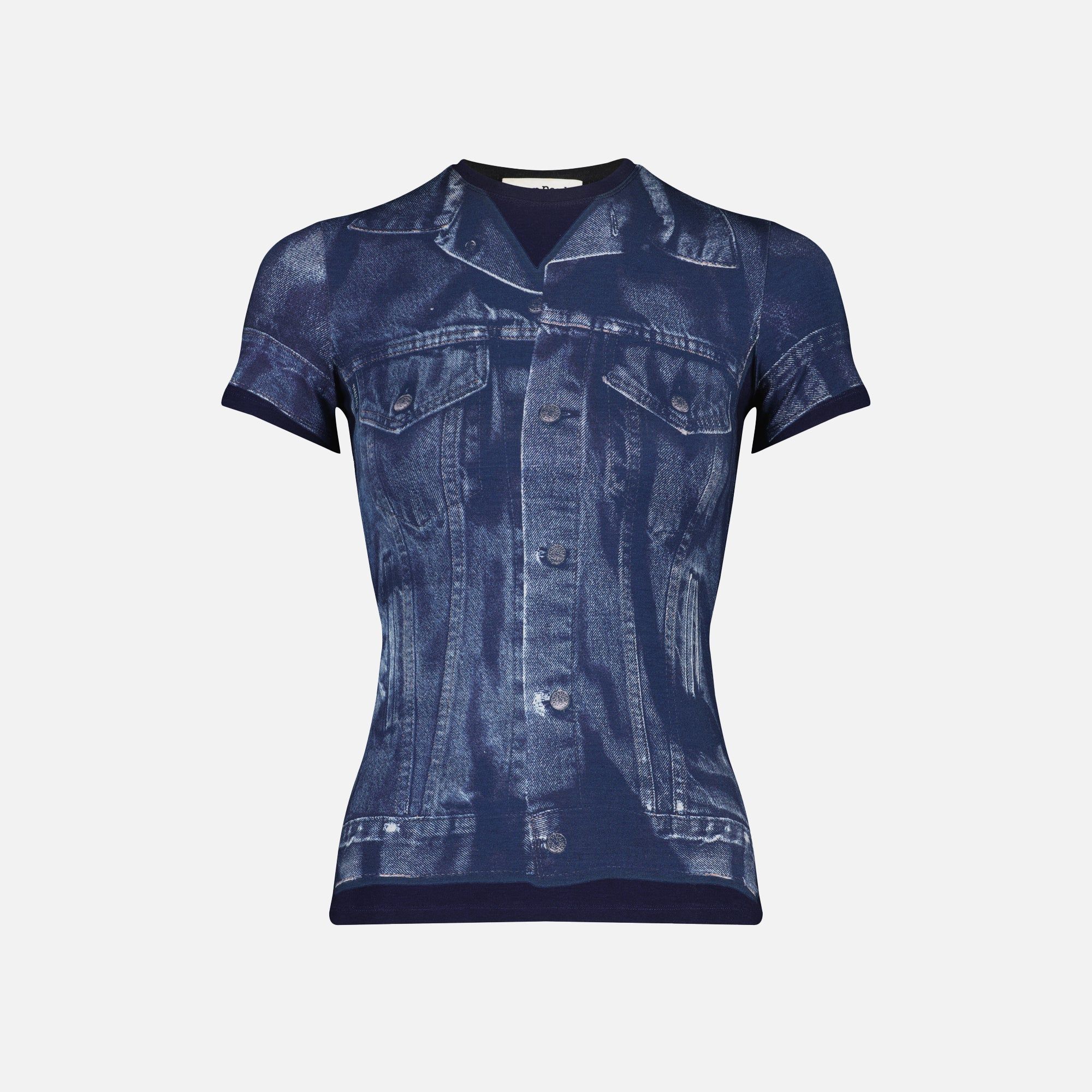 Jean Paul Gaultier Crew Neck Tee - Trompe L'oeil sold by Kith