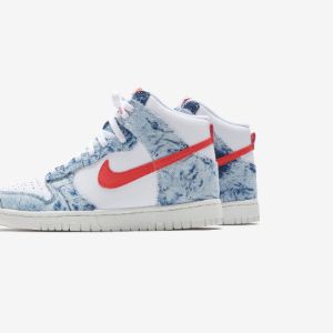 Nike Wmns Dunk High US - Multi Color / White / Sail / Habanero Red sold by Kith