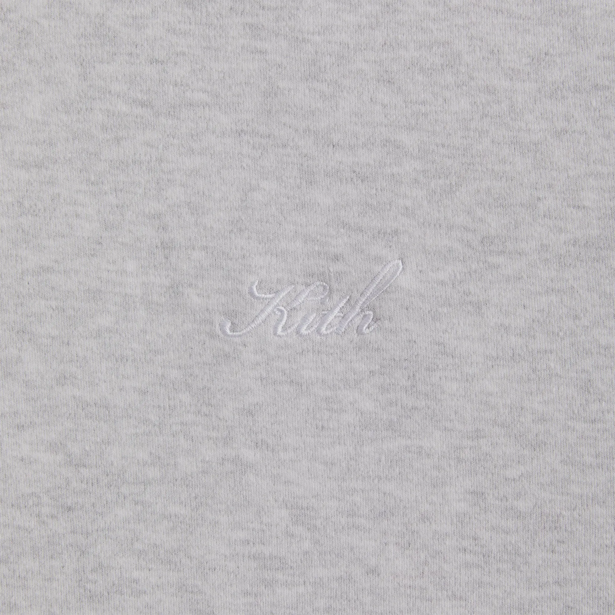 Kith Interlock Williams V Full Zip Hoodie - Light Heather Grey sold by Kith product image thumbnail 3