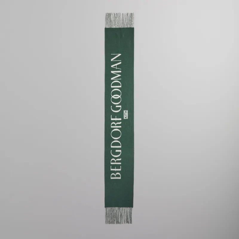 Kith for Bergdorf Goodman Logo Jacquard Double Face Scarf - Stadium sold by Kith