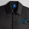 Kith for the NFL: Panthers Satin Bomber Jacket - Black sold by Kith