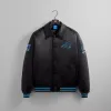 Kith for the NFL: Panthers Satin Bomber Jacket - Black sold by Kith