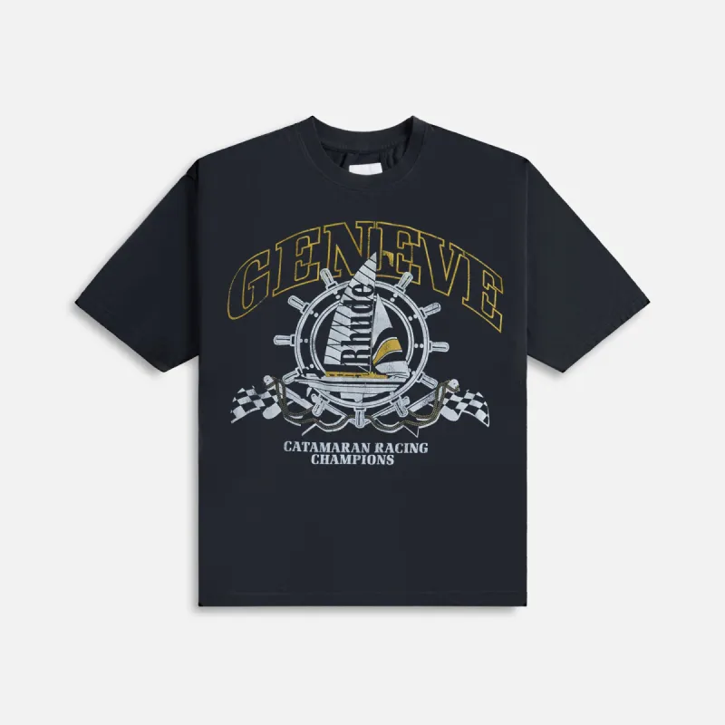 Rhude Geneve Catamaran Tee - Vintage Black sold by Kith
