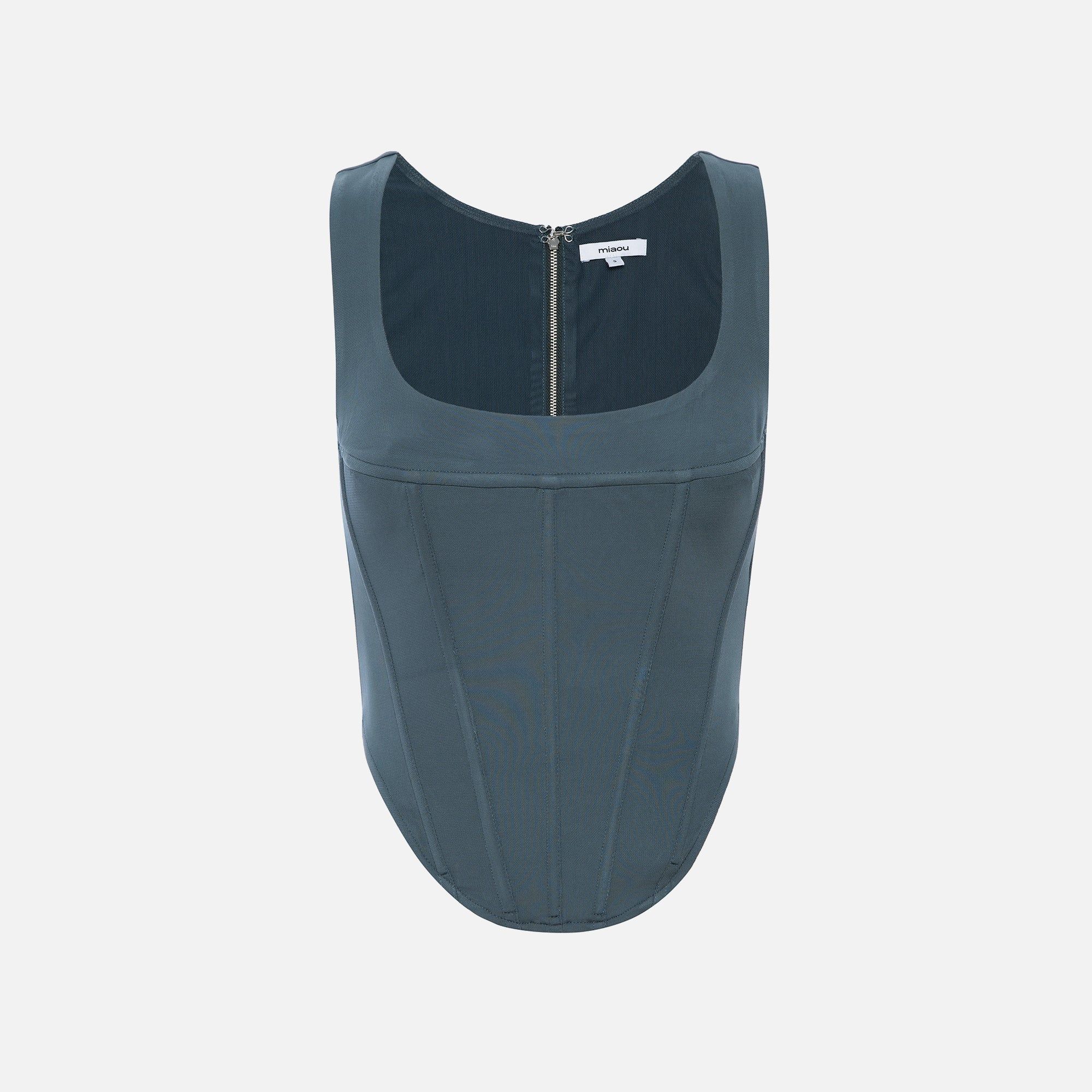 Miaou Campbell Corset - Slate Gray sold by Kith