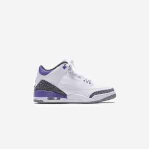 Nike Air Jordan 3 Retro - White / Black / Dark Iris / Violet Haze sold by Kith