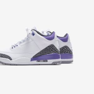 Nike Air Jordan 3 Retro - White / Black / Dark Iris / Violet Haze sold by Kith