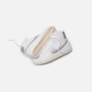 Nike Wmns Blazer Mid `77 - White / Metallic Silver/ Sail / Summit sold by Kith