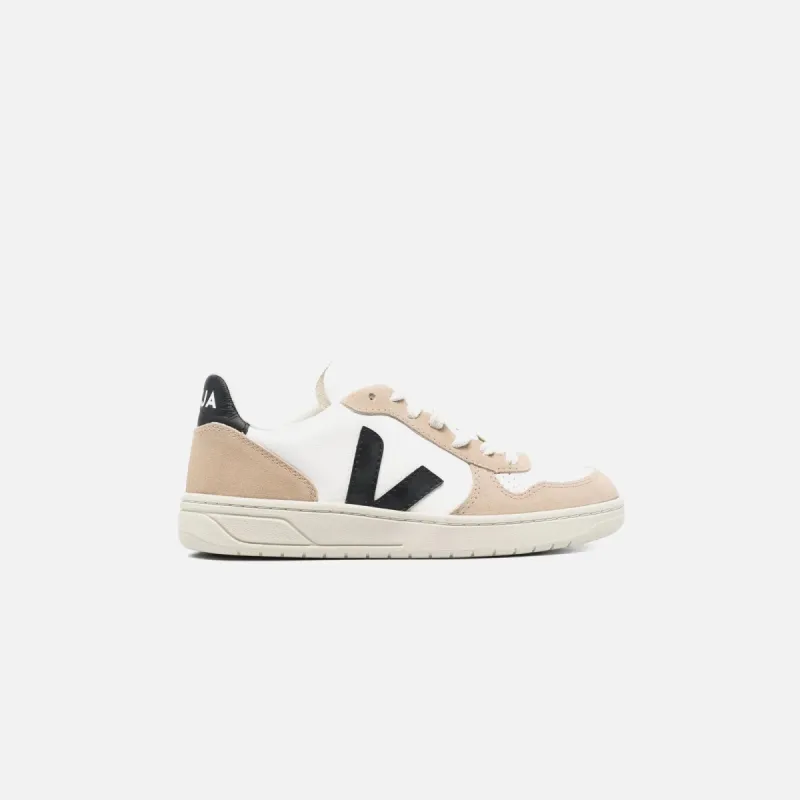 Veja V-10 - Extra White / Black Sahara sold by Kith