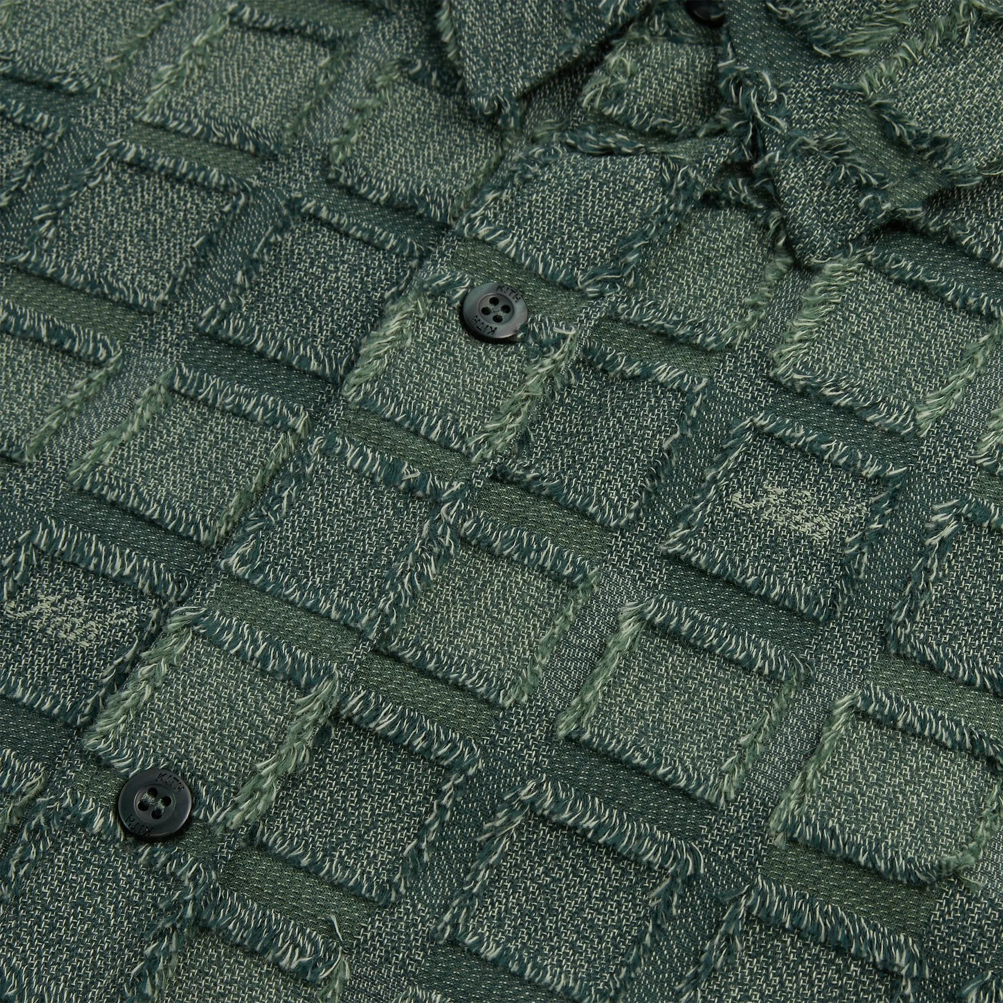 Kith Fils Coupe Check Long Sleeves Boxy Collared Overshirt - Stadium sold by Kith product image thumbnail 5