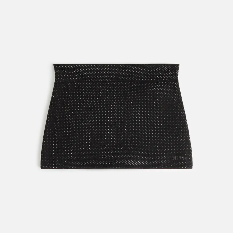 Kith Women Ember Studded Knit Mini Skirt - Black sold by Kith