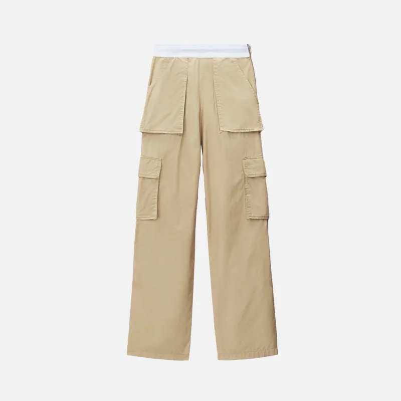 Alexander Wang Mid Rise Cargo Rave Pant - Feather made by Alexander Wang