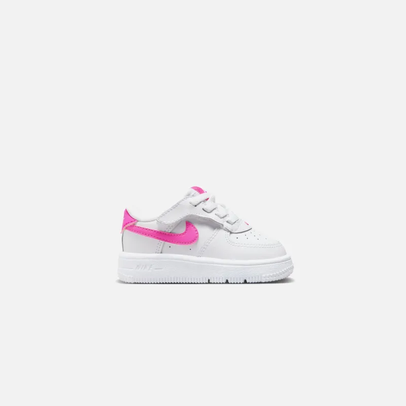 Nike TD Force 1 Low Easyon - White / Laser Fuchsia sold by Kith