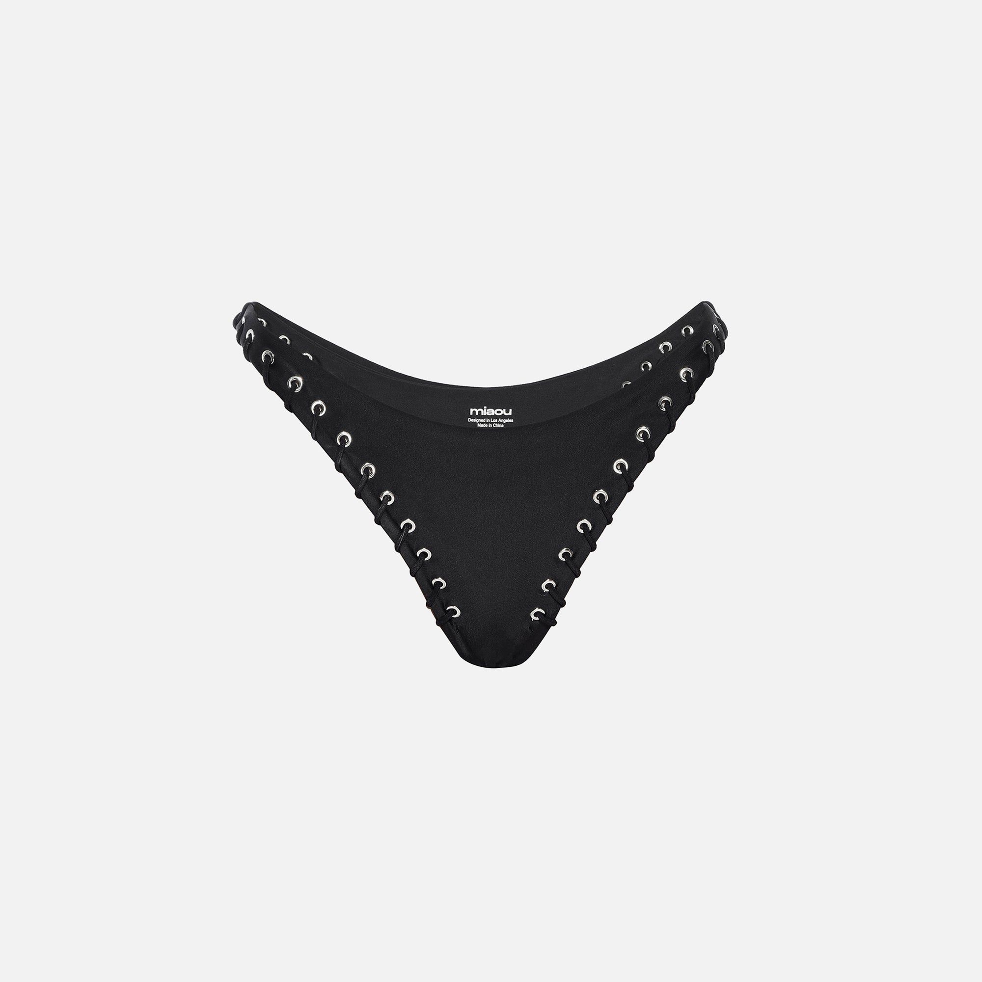 Miaou Rio Bikini Bottom - Black sold by Kith