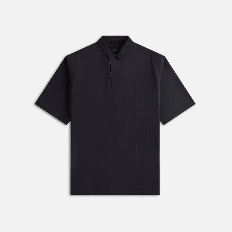 Teatora Doctoroid Capsulesnap Polo Shirt - Black sold by Kith