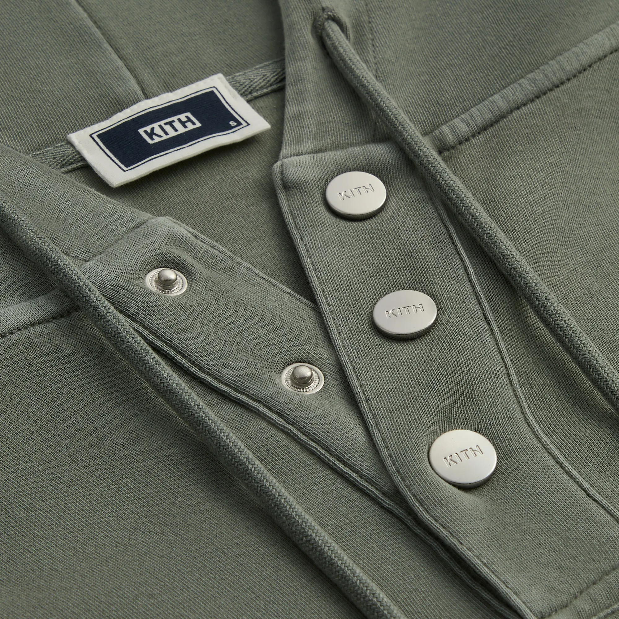 Kith Crystal Wash Interlock Williams IV Hoodie - Island sold by Kith product image thumbnail 4