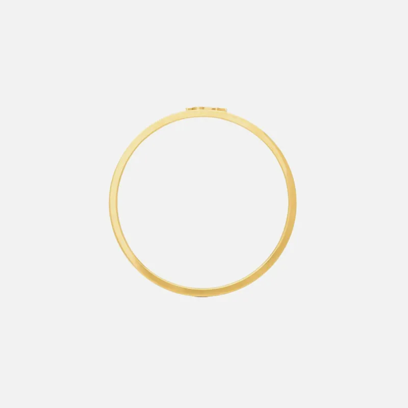 Saint Laurent Thin Bracelet - Black / Gold sold by Kith