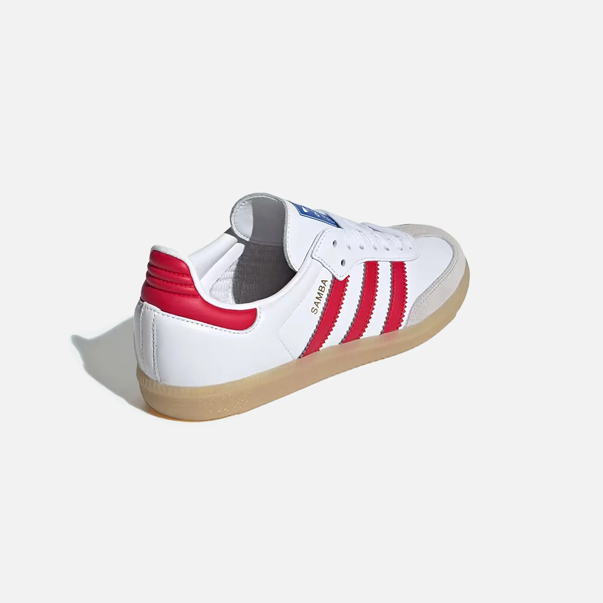 adidas PS Samba OG - Cloud White / Collegiate Red / Gum sold by Kith product image thumbnail 3