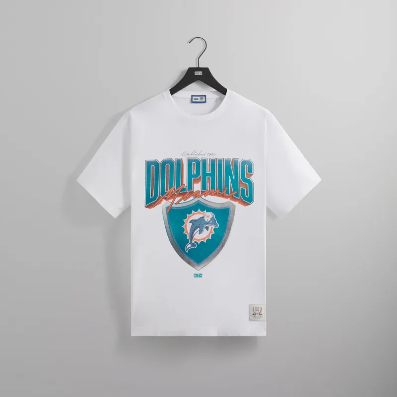 Kith for the NFL: Dolphins Vintage Tee - White sold by Kith